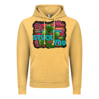 Vintage Mustard stuck on you heart cactus serape leopard background Vintage Hoodie - Jasminsmagicworld