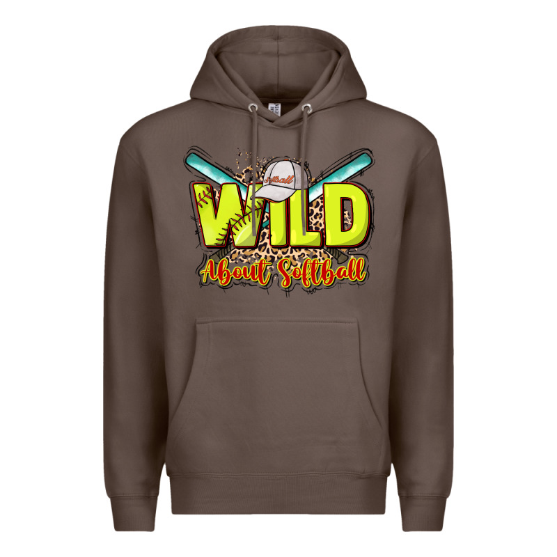Wild About Softball Premium Hoodie by HowdyJamesFarm | Teevron