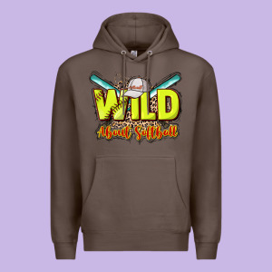 Wild About Softball Premium Hoodie Designed By Howdyjamesfarm