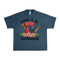 Midnight Navy baking is my superpower malia Urban Heavy Tee - MaliasSmallBusiness