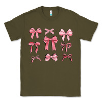 Army Green pink ribbons Classic Tee - MaliasSmallBusiness