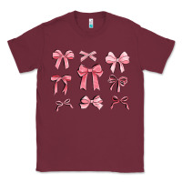 Burgundy pink ribbons Classic Tee - MaliasSmallBusiness