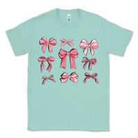 Seafoam pink ribbons Classic Tee - MaliasSmallBusiness