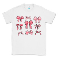 White pink ribbons Classic Tee - MaliasSmallBusiness