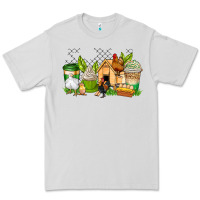 Dove Grey chicken coffee cups Premium Tee - AdoDesignShop