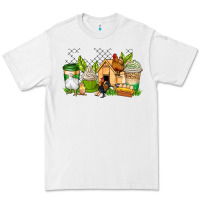 White chicken coffee cups Premium Tee - AdoDesignShop