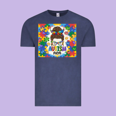 Autism Mom Vintage Tee Designed By Maliassmallbusiness
