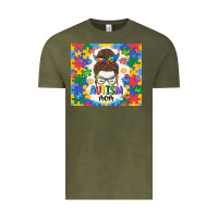 Vintage Olive autism mom Vintage Tee - MaliasSmallBusiness