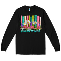 Black booktrovert Long Sleeve Tee - NancyCooperArtShop