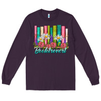 Plum booktrovert Long Sleeve Tee - NancyCooperArtShop