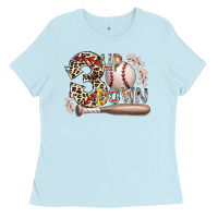 Baby Blue three up down Ladies Tee - RacoonDesign