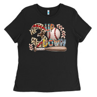 Black three up down Ladies Tee - RacoonDesign