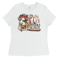 White three up down Ladies Tee - RacoonDesign