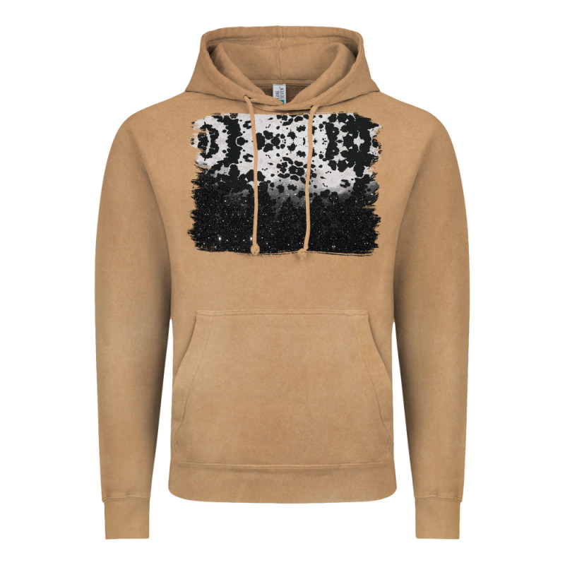 Cowhide Background Vintage Hoodie by BarkalooDesign | Teevron