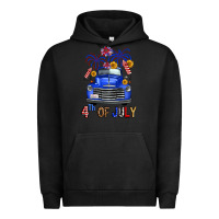 Pigment Black Western Fourth Of July Truck Urban Hoodie - FaDigitalArtStudio