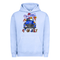 Pigment Grape Ice Western Fourth Of July Truck Urban Hoodie - FaDigitalArtStudio