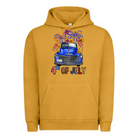 Pigment Peanut Butter Western Fourth Of July Truck Urban Hoodie - FaDigitalArtStudio