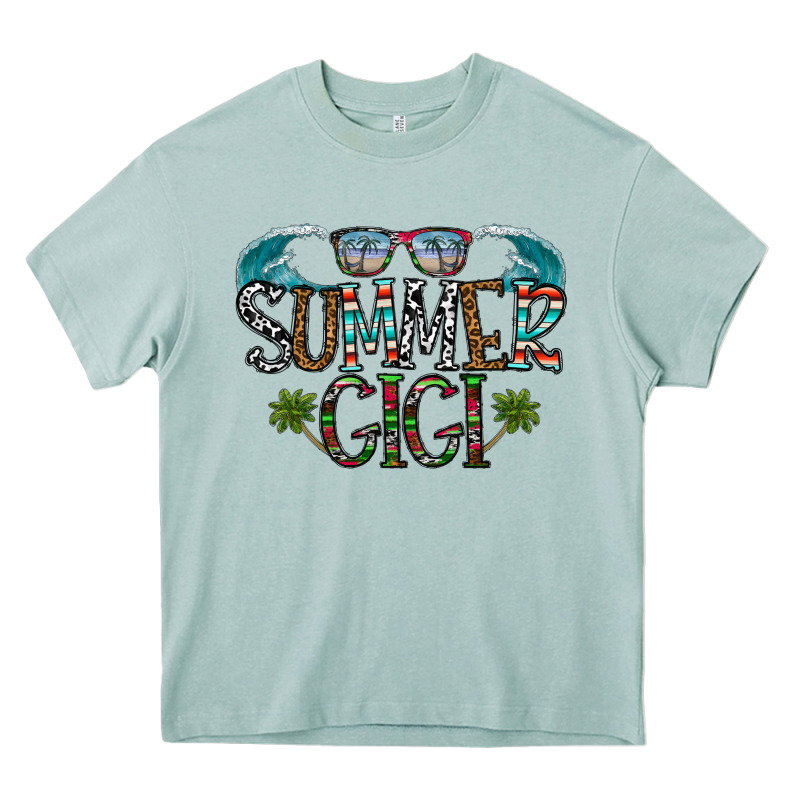 Summer Gigi Heavy Core Tee by CowhideDigitalArt | Teevron