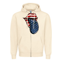 Sandshell American Toungue for 4th of July Zipper Hoodie - Bettercallsaul