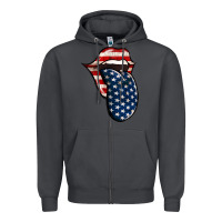 Smoke American Toungue for 4th of July Zipper Hoodie - Bettercallsaul