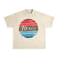 Sandshell leopard merica Urban Heavy Tee - MaliasSmallBusiness