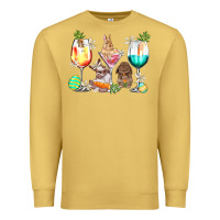 Antique Gold Easter wine glasses Easter Day Premium Sweatshirt - HowdyJamesFarm
