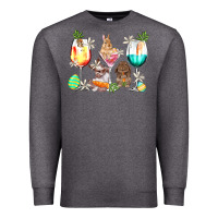 Charcoal Heather Easter wine glasses Easter Day Premium Sweatshirt - HowdyJamesFarm