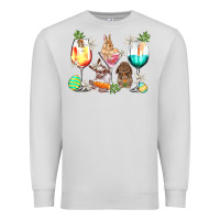 Dove Grey Easter wine glasses Easter Day Premium Sweatshirt - HowdyJamesFarm