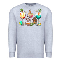 Heather Grey Easter wine glasses Easter Day Premium Sweatshirt - HowdyJamesFarm