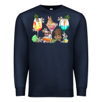 Navy Easter wine glasses Easter Day Premium Sweatshirt - HowdyJamesFarm