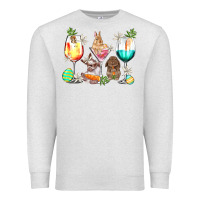 Oatmeal Heather Easter wine glasses Easter Day Premium Sweatshirt - HowdyJamesFarm
