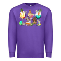 Purple Easter wine glasses Easter Day Premium Sweatshirt - HowdyJamesFarm