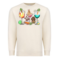 Sandshell Easter wine glasses Easter Day Premium Sweatshirt - HowdyJamesFarm