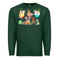 Sports Green Easter wine glasses Easter Day Premium Sweatshirt - HowdyJamesFarm