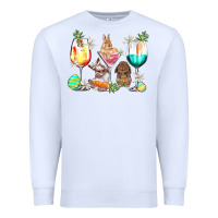 White Easter wine glasses Easter Day Premium Sweatshirt - HowdyJamesFarm