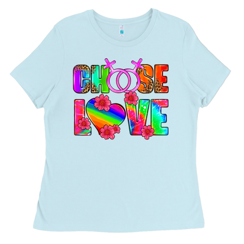 Choose Love (lesbian) Ladies Tee by HRA Design Shop | Teevron