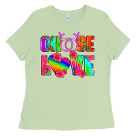 Matcha choose love (lesbian) Ladies Tee - HRA Design Shop