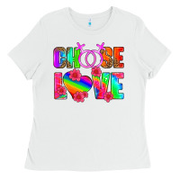 White choose love (lesbian) Ladies Tee - HRA Design Shop