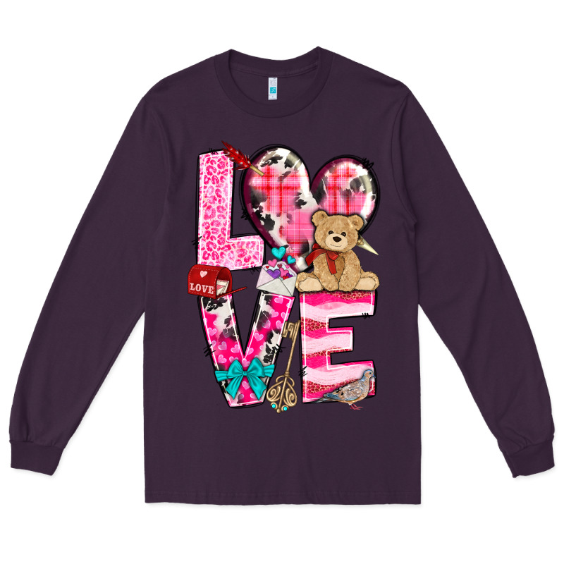 Love Valentines Day Long Sleeve Tee by NancyCooperArtShop | Teevron