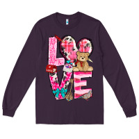 Plum love valentines day Long Sleeve Tee - NancyCooperArtShop