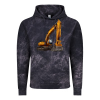 Cloud Black excavator Vintage Hoodie - LillyAllenDesigns