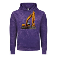 Cloud Purple excavator Vintage Hoodie - LillyAllenDesigns