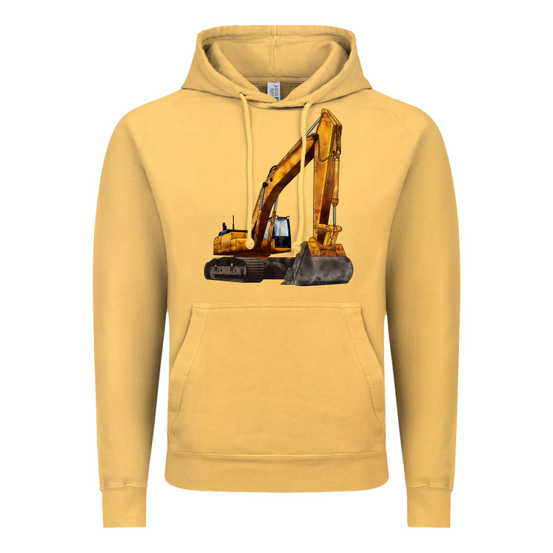 Excavator Vintage Hoodie by LillyAllenDesigns | Teevron