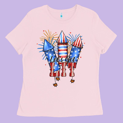 Let’s Get Lıt Ladies Tee Designed By Jahusdesignshop