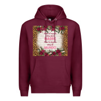 Burgundy para el mundo eres una madre para tu familia eres Premium Hoodie - TumblerDesignByShophia
