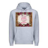 Heather Grey para el mundo eres una madre para tu familia eres Premium Hoodie - TumblerDesignByShophia