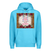 Ocean Blue para el mundo eres una madre para tu familia eres Premium Hoodie - TumblerDesignByShophia