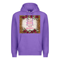 Purple para el mundo eres una madre para tu familia eres Premium Hoodie - TumblerDesignByShophia