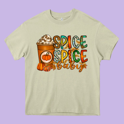 Spice Spice Baby Heavy Core Tee Designed By Racoondesign