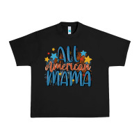 Black all american mama Urban Heavy Tee - MaliasSmallBusiness